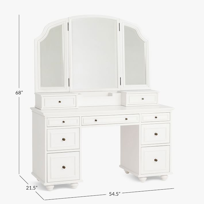 Chelsea Small Space Mirror Vanity Hutch