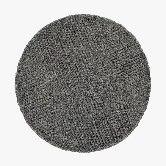 Geo Round Wool Washable Rug Pottery Barn Teen