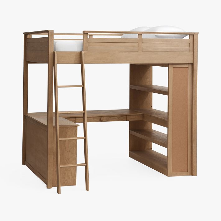 Pottery barn loft deals bed with desk