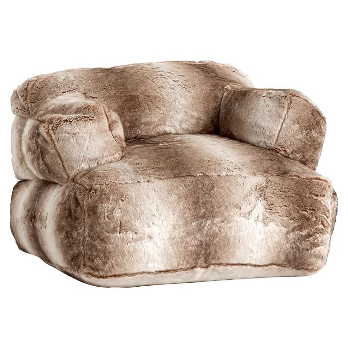 Ombre FauxFur Eco Lounge Chair Pottery Barn Teen