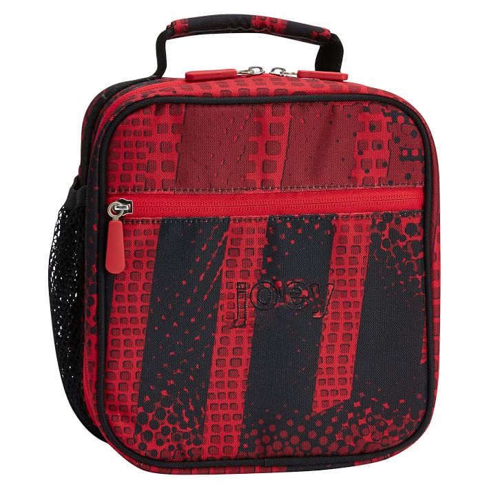 Gear-Up Red Blocked Treads Classic Lunch Bag