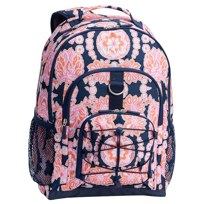 Gear-Up Navy/Coral Ceramic Tile Backpack