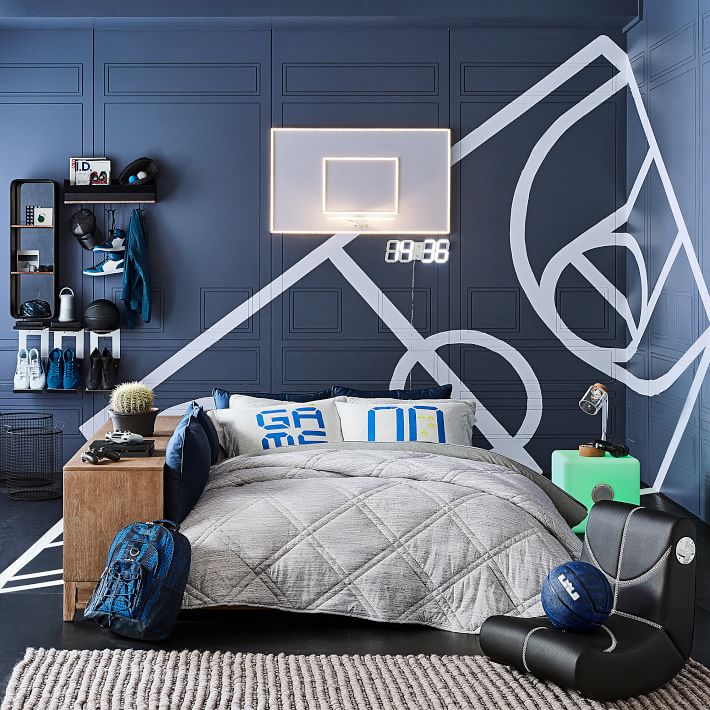 Bedroom Basketball / Sports Decor for Boys Room / Basketball Hoop