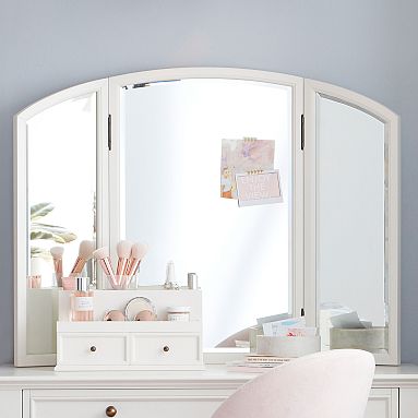 Vanity Hutch with Recessed Lights