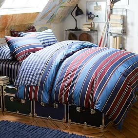 Boys stripe clearance bedding