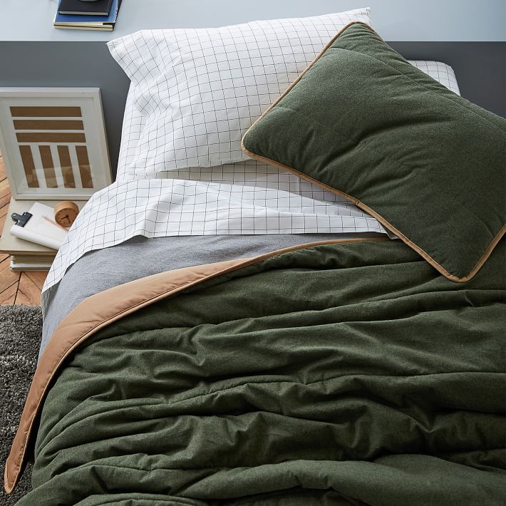 Mini Window Pane Organic Twin XL Sheets Pottery Barn Teen