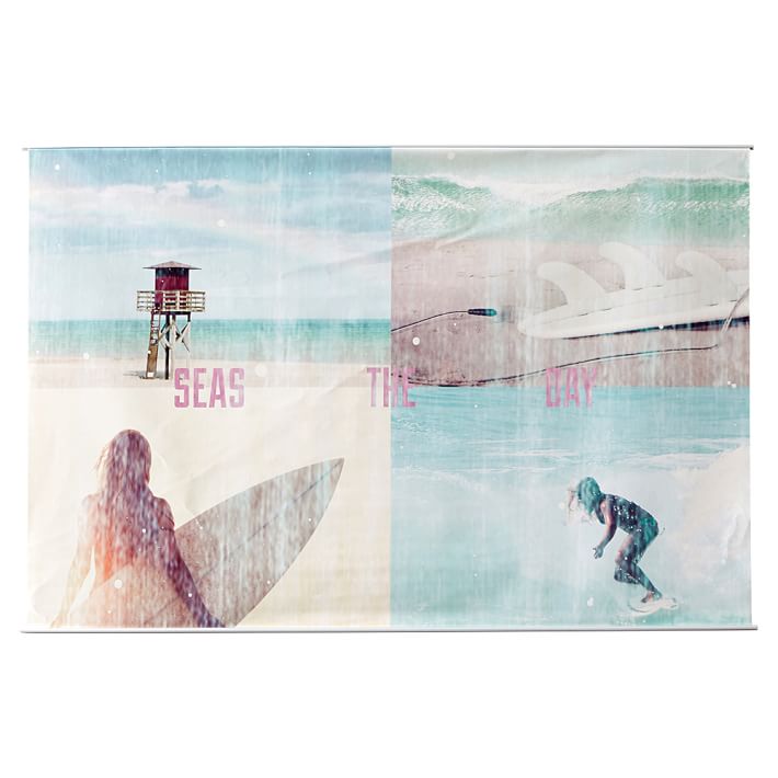 Girl Surf and Beach Wall Mural | Wall Decor | Pottery Barn Teen