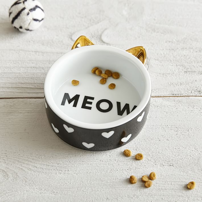 The Emily &amp; Meritt Pet Bowl, Meow