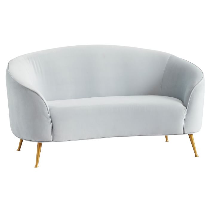 Curved Loveseat Teen Sofa Pottery Barn Teen