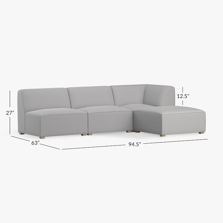 Pottery barn riley deals sectional