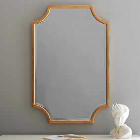 A&B Home 48 Mirror Wall Decor - Clear, Gold