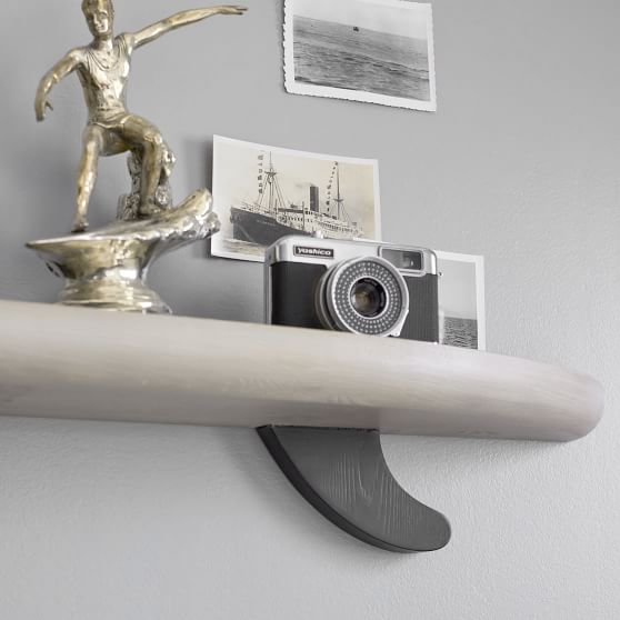 Surfboard Floating Shelves Pottery Barn Teen   Surfboard Shelves C 