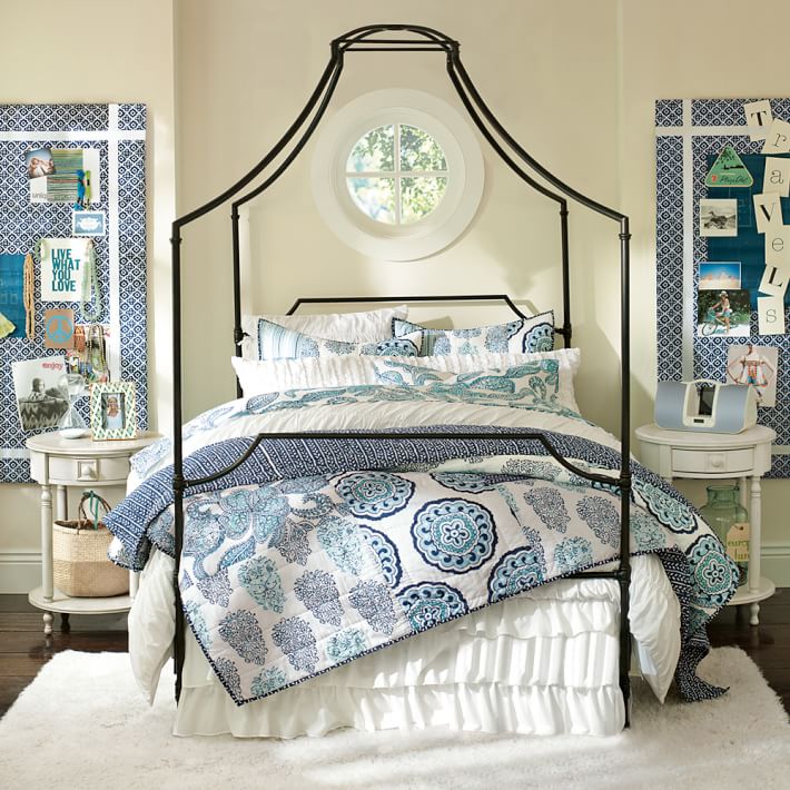 Pottery barn deals bed skirts