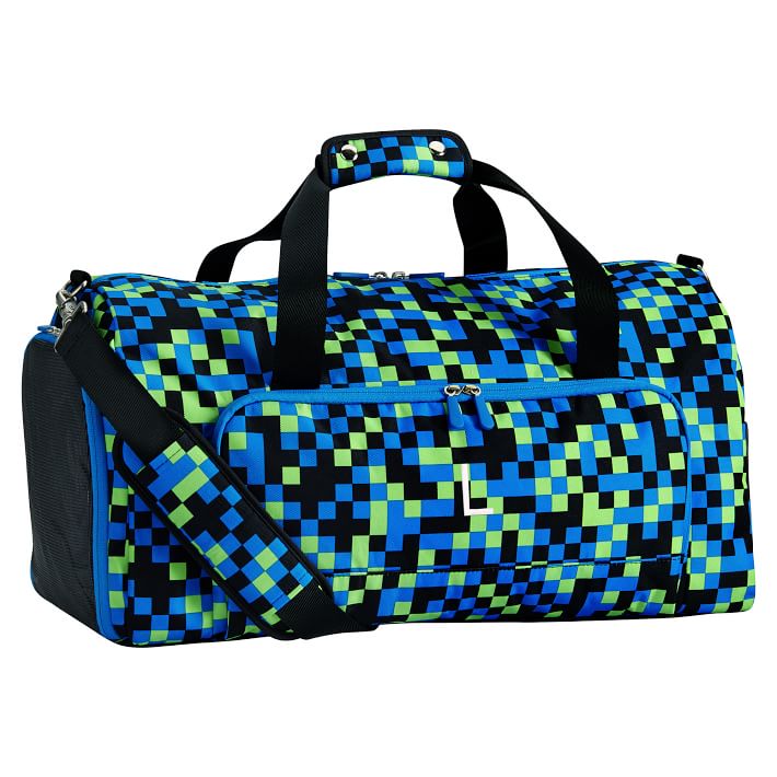 Gear-Up Pixel Neon Sports Duffle Bag
