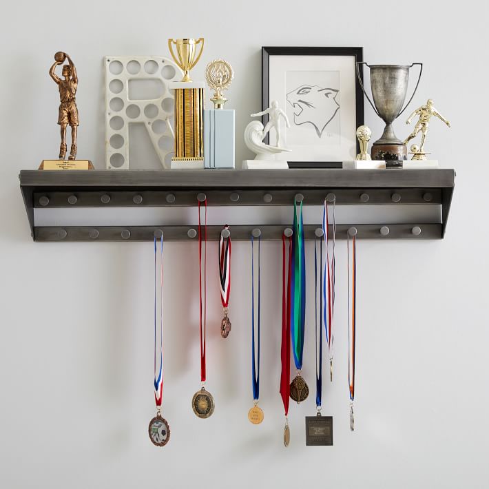 Custom Trophy Shelf by Shop Makarios- Trophy Case - Trophy Wood Shelf