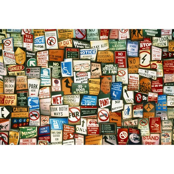 Street Sign Wall Mural Wall Decor Pottery Barn Teen