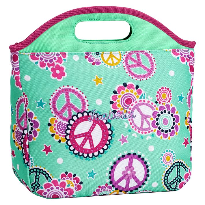 Gear-Up Mint Peace Paisley Tote Lunch