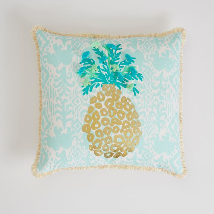 Lilly Pulitzer Pineapple Pillow Cover