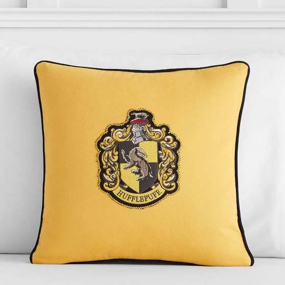 HARRY POTTER™ House Patch Hufflepuff™ Boys Pillow Pottery Barn Teen