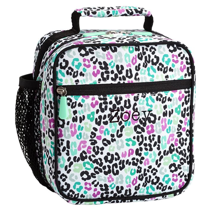 Gear-Up Black Multi Cheetah Classic Lunch With Mesh Side Pocket