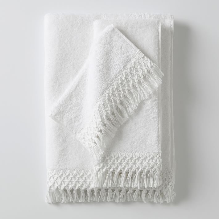 Farmhouse Hand Towel , Without Fringes ( Set of 2 )