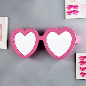 Mirrored sales heart sunglasses