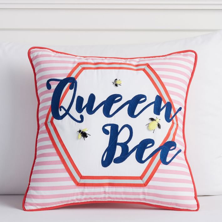 Queen Bee Bejeweled Pillow