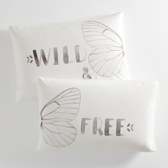 Wild &amp; Free Organic Pillowcases, Set of 2