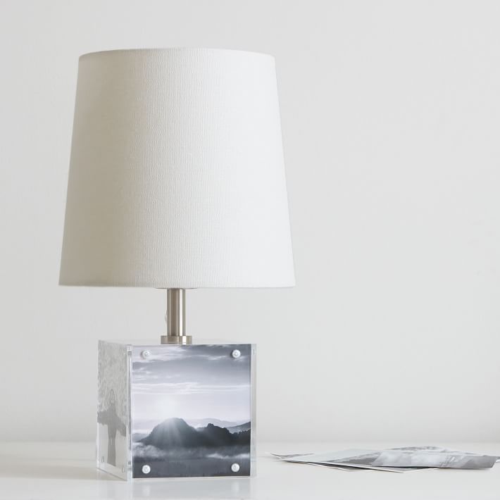 Acrylic Photo Holder Table Lamp