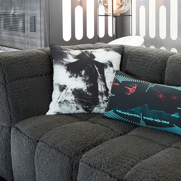 Seven20 Star Wars Lumbar Throw Pillow, Black Rebel Symbol Design