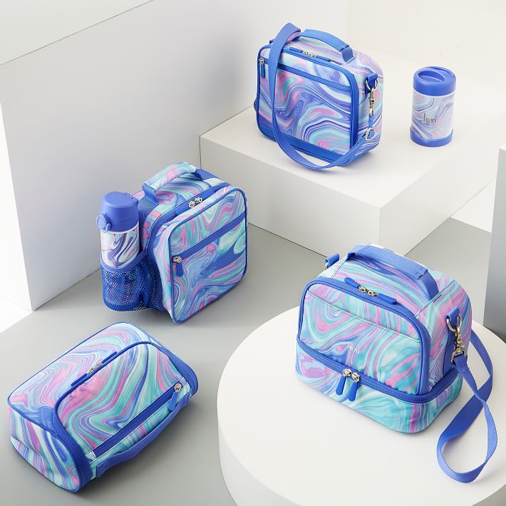 Gear-Up Pink/Purple Marble Lunch Boxes