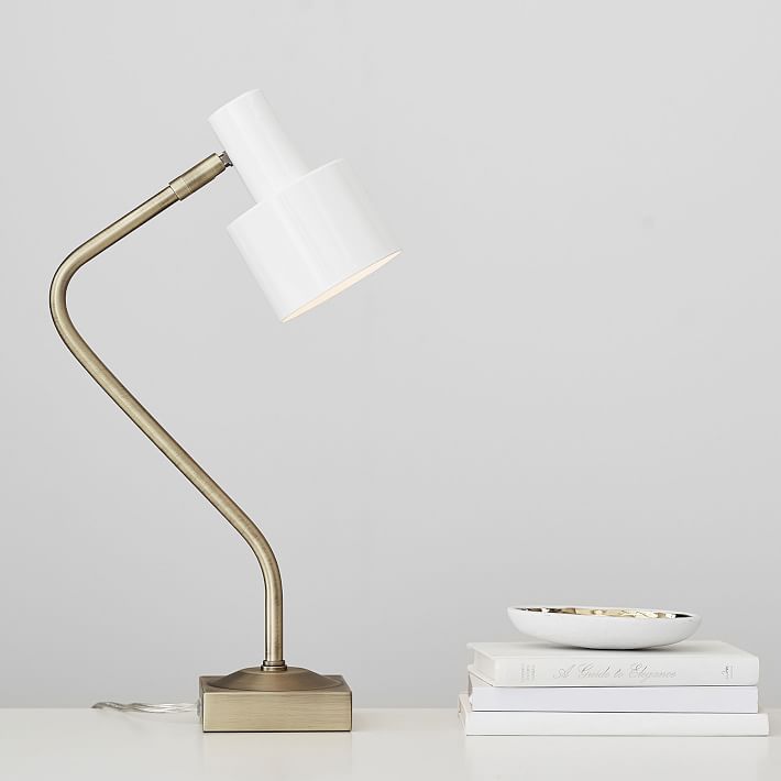 Gold Two-Toned Task Lamp