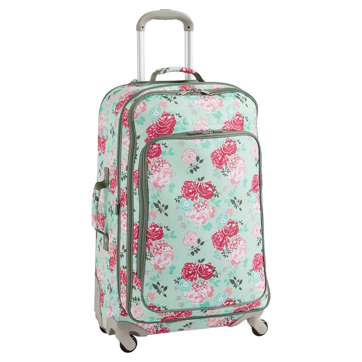 Jet Set Garden Party Floral Checked Spinner 
