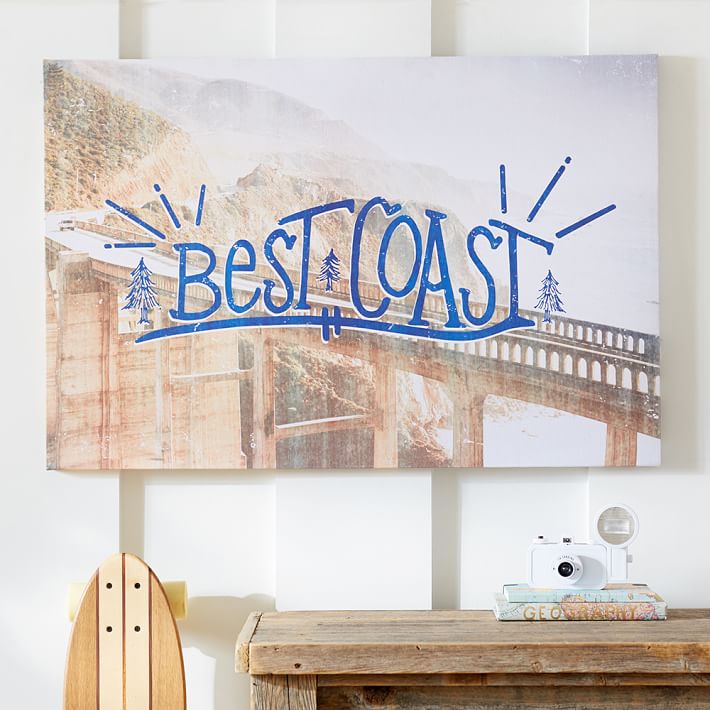 Best Coast Canvas Art, 36&quot;x24&quot;