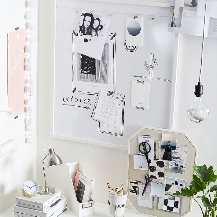 No Nails Oversized DryErase Board Dorm Organization Pottery Barn Teen