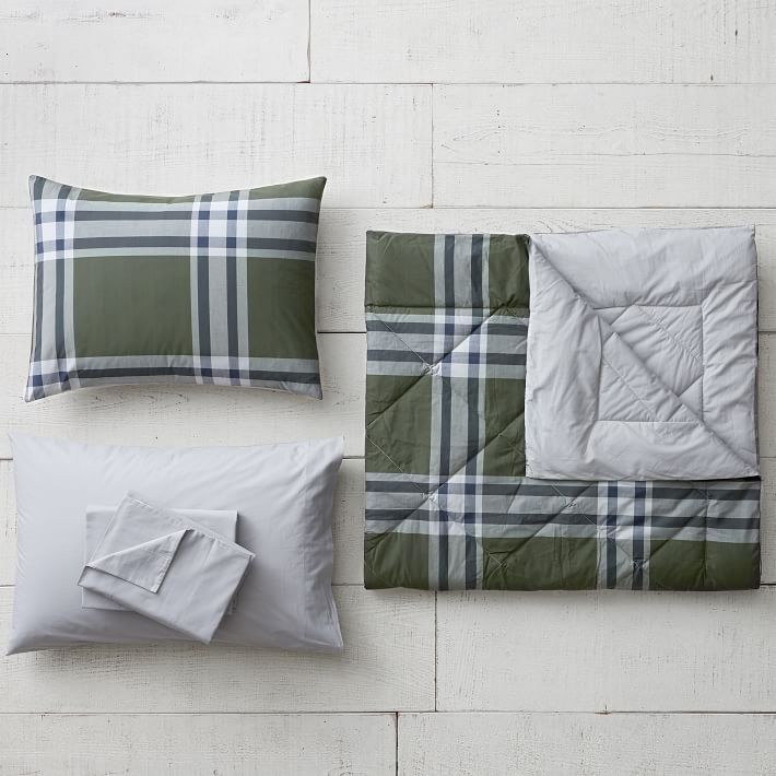 Xander Plaid Value Comforter with Sheets, Pillowcase, Comforter