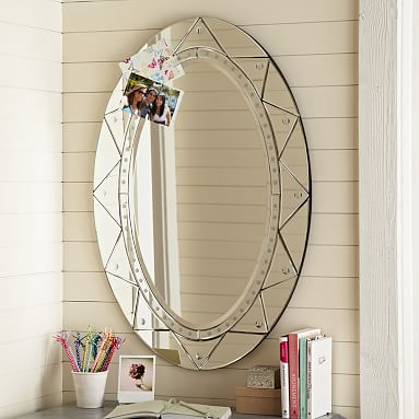 Venetian Decorative Mirror Pottery Barn Teen   Venetian Mirror M 