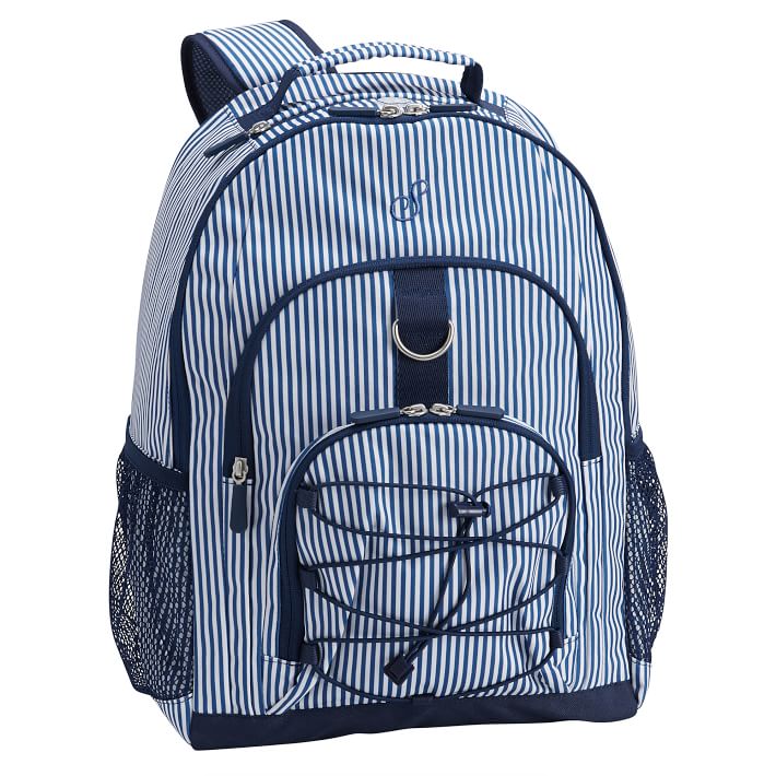Gear-Up Navy Mini Stripe Backpack