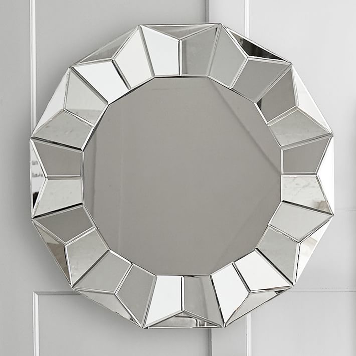 Geometric Backlit Mirror