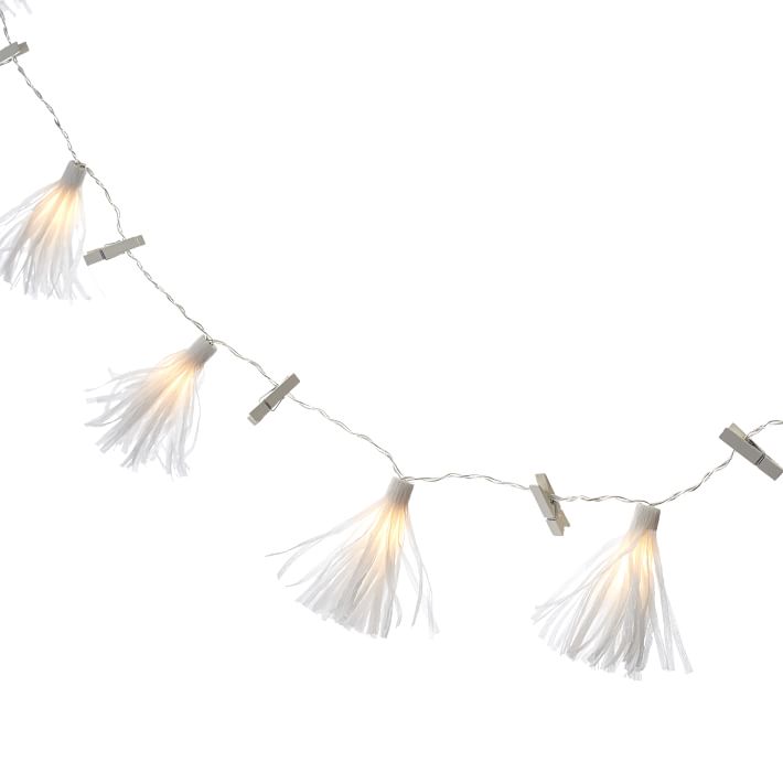 Tassel String Lights with Clips