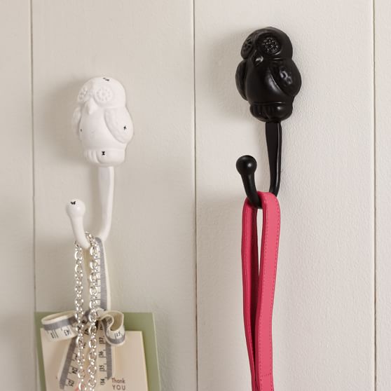 Iron Owl Wall Hooks Pottery Barn Teen
