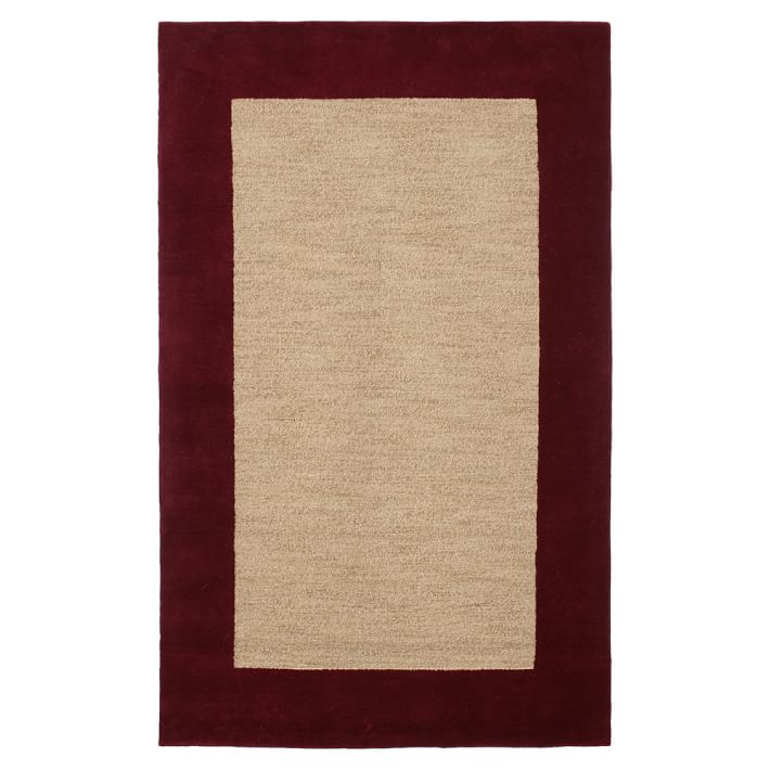 Boys Classic Wool Border Rug Teen Rug Pottery Barn Teen