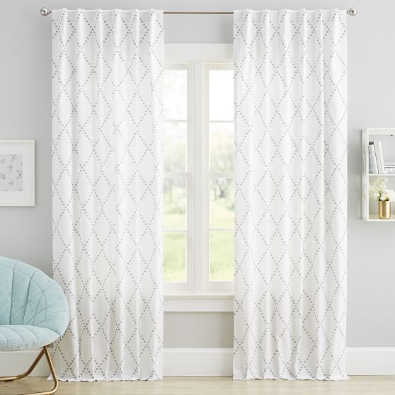 Cutwork Diamond Curtain Teen Curtains Pottery Barn Teen