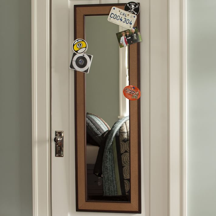 Cork board on sale mirror