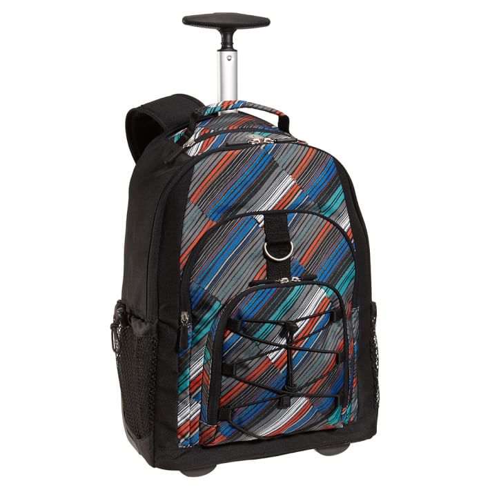 Gear-Up Mavericks Stripe Rolling Backpack
