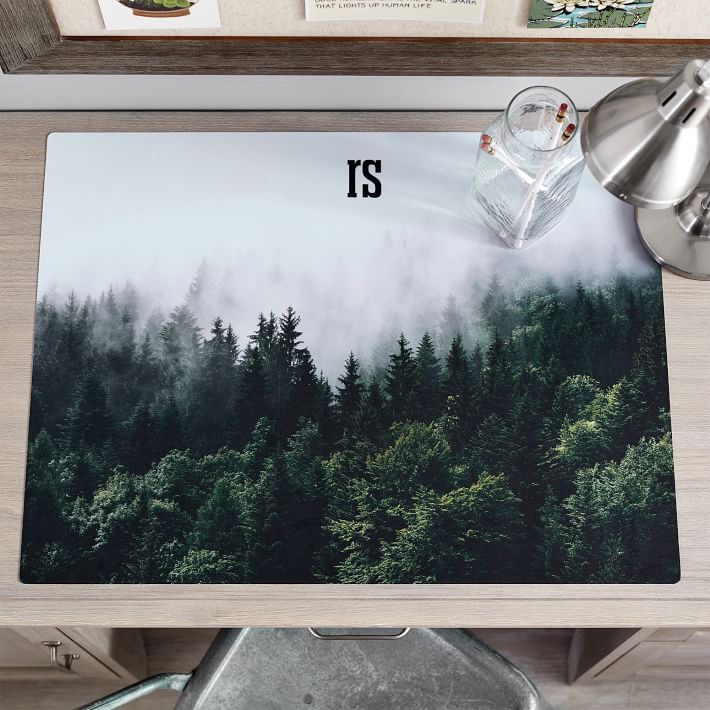 Personalized Desk Mat, Forest Photoreel