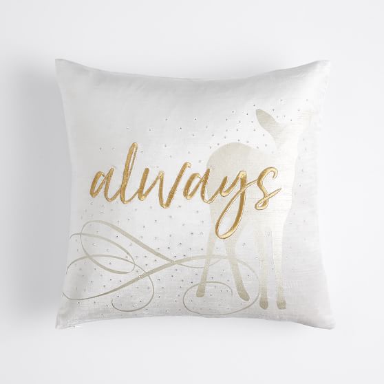 HARRY POTTER™ Always Velvet Pillow Cover Teen Throw Pillows Pottery