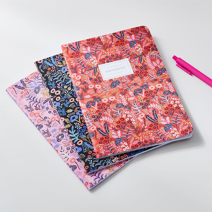 Rifle Paper Co. Tapestry Stitched Notebooks, Desk Accessories