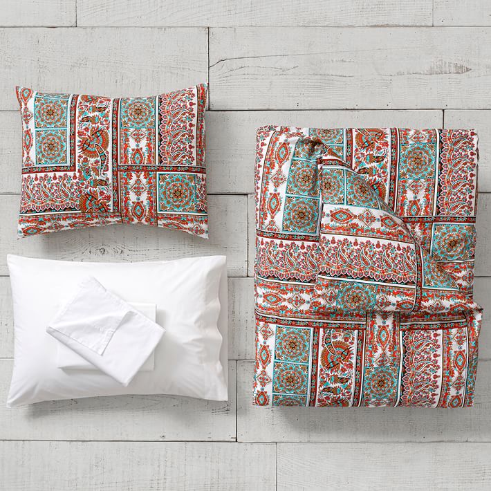 Paloma Paisley Duvet Bedding Set with Duvet Cover, Duvet Insert, Sham, Sheet Set + Pillow Inserts