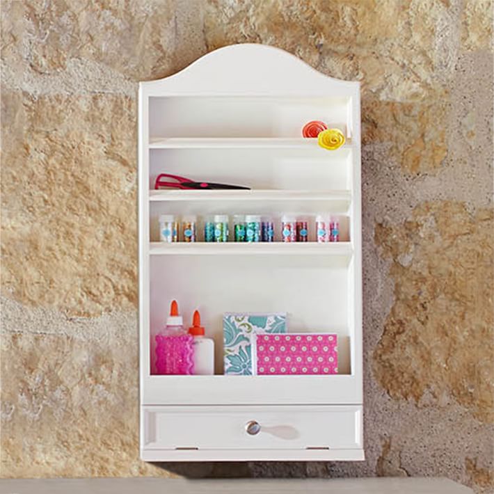 Arched Wall Tiered Manicure Storage